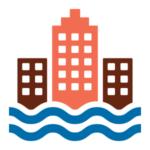 city and river icon